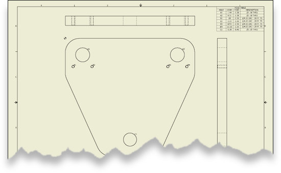 Adding Hole features to a 2d to 3D CADD Conversion