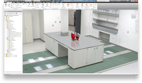 Another feature of 2D to 3D CADD Conversion is the ability to apply IBL lighting!